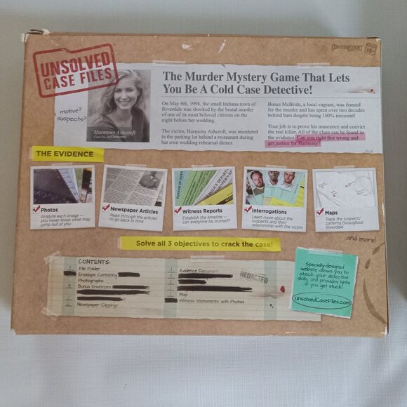 Pre Owned Unsolved Case Files and Cold Case Mystery Solving Games Bundle of 3 - Picture 8 of 8